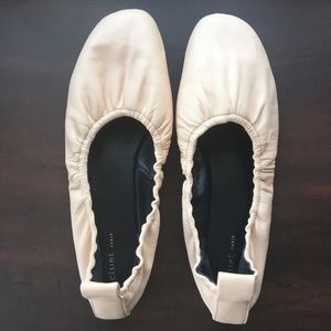 Celine Leather Ballet Flats in Powder Pink